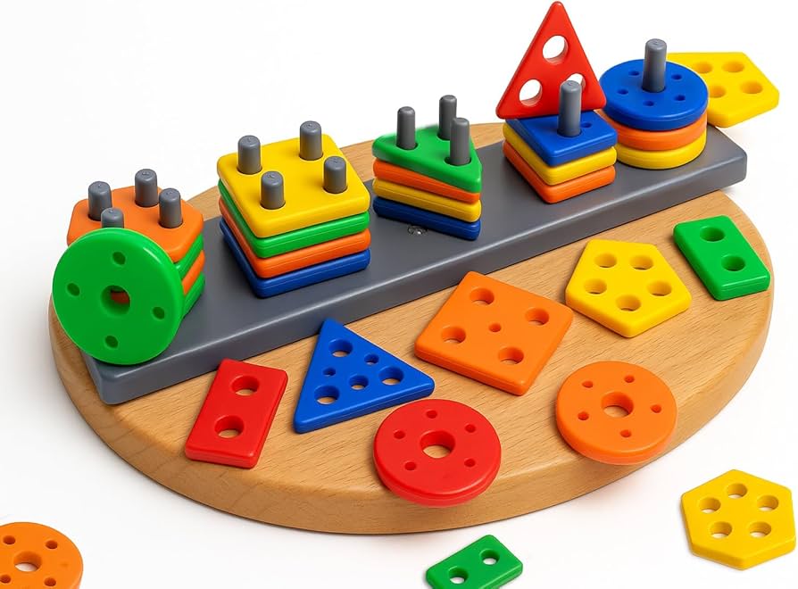 Shape Sorting & Stacking Board