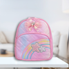 Kids Girls Backpack with Rainbow & Star Design, Quilted School Bag for Girls