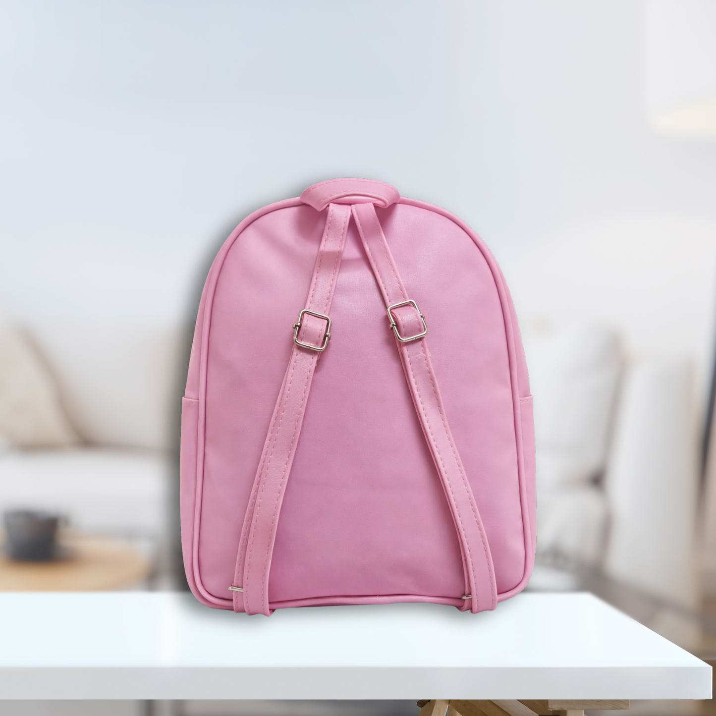 Kids Girls Backpack with Rainbow & Star Design, Quilted School Bag for Girls