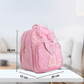 Girls Mermaid Backpack with Bow, Cute Pink School Bag for Kids, Glitter Tail Design, Lightweight Travel & Preschool Bag