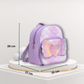 Girls School Backpack with Glitter Wings and Heart Design