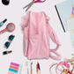 Girls Mermaid Backpack with Bow, Cute Pink School Bag for Kids, Glitter Tail Design, Lightweight Travel & Preschool Bag
