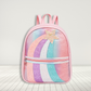 Girls Glitter Rainbow Backpack | Sparkle Star School Bag for Kids 2–12 Years | Lightweight Preschool & Travel Bag with Adjustable Straps