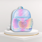 Girls School Backpack with Glitter Wings and Heart Design