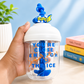Sipper Cup with Twisted Straw & Spill-Resistant Lid 600 ml Plastic Sipper