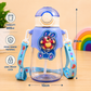 Transparent Bear Character Water Bottle with Carry Strap – Cute Reusable Drinking Bottle - 600ml