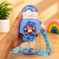 Transparent Bear Character Water Bottle with Carry Strap – Cute Reusable Drinking Bottle - 600ml