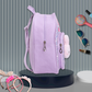 Girls Smile Sequin Backpack with Cute Bunny Plush | Light Kids School Bag | Stylish Mini Backpack for Toddlers & Primary Students | Mini Travel School Bag with Zip Pocket