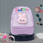Girls Smile Sequin Backpack with Cute Bunny Plush | Light Kids School Bag | Stylish Mini Backpack for Toddlers & Primary Students | Mini Travel School Bag with Zip Pocket