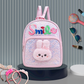 Girls Smile Sequin Backpack with Cute Bunny Plush | Light Kids School Bag | Stylish Mini Backpack for Toddlers & Primary Students | Mini Travel School Bag with Zip Pocket