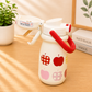 Portable Printed Water Bottle with Carry Handle & Secure Flip Lid – Stylish Everyday Hydration Bottle - 500ml
