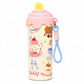 Cute Cartoon Water Bottle with Carrying Strap & Stylish Lid | Reusable Drinking Bottle for All Ages | School, Office, Travel & Daily Use