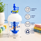 Sipper Cup with Twisted Straw & Spill-Resistant Lid 600 ml Plastic Sipper