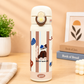 Korean-Inspired Aesthetic Water Bottle with Push-Button Flip Lid | Reusable Everyday Hydration Bottle for All Ages 500ml