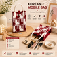 Crossbody Mobile Sling Bag for Women – Cute Utility Bag for Girls & Women, Stylish Phone Pouch with Strap & Silicone Handle, Keychain, Coin, Cosmetics Purse