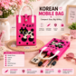 Crossbody Mobile Sling Bag for Women – Cute Utility Bag for Girls & Women, Stylish Phone Pouch with Strap & Silicone Handle, Keychain, Coin, Cosmetics Purse